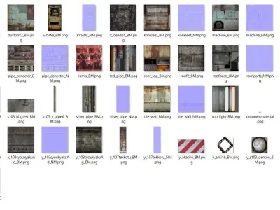 Scene - Resident-Evil-Scenery - interior 3D model