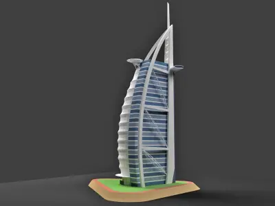 Burj Al Arab Hotel Dubai 3D model