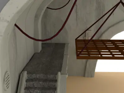 Jabbas Throne Room - Set 10 - Main Hangar 1-6 scale Hottoys 3D print model