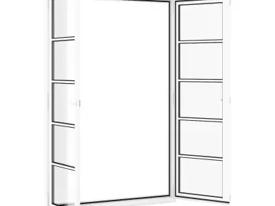 Plastic Window 1722mm x 2400mm 3D model