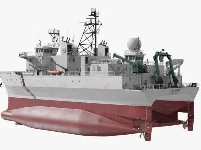  US Navy Kilo Moana Oceanographic Research Vessel 