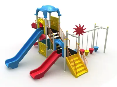 Metal Turtle Playground 049 3D model