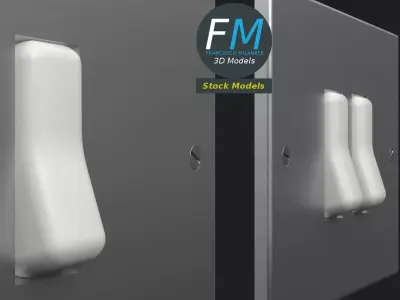 4 Wall Switch and Outlet Plates Set 3D model