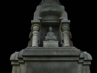 buddha small temple 3D model