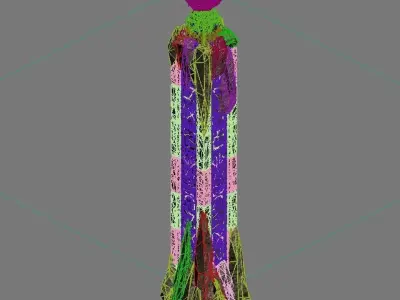 Rocking Hill - Conch Stone Column 3D model
