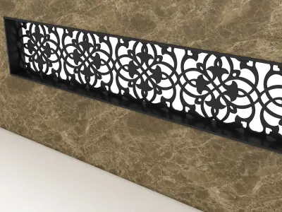 3D garden wall 3d model model Low-poly 3D model