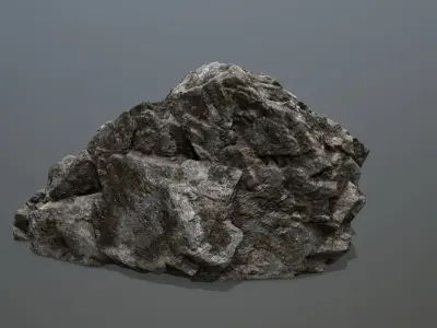 Rock  Gate Low-poly 3D model 4