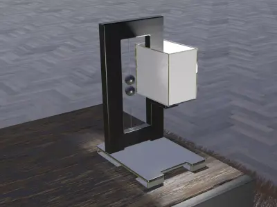 Modern Nightstand lamp bedstand lamp Low-poly 3D model