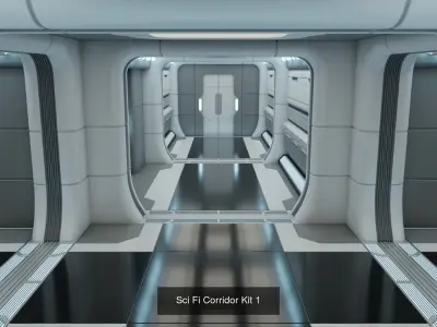 Sci Fi Interiors 1 3D Model Pack