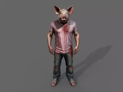 Hybrid Heroes Pack Low-poly 3D model