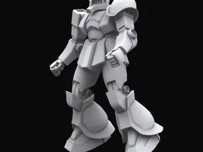 Gundam mobile suit MS05B model 3D model