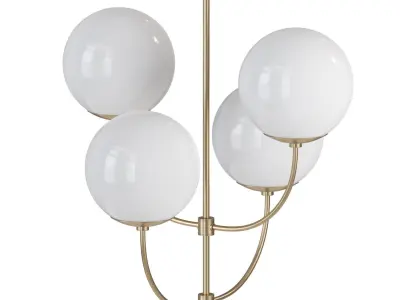 Chandelier Harvey gold 3D model