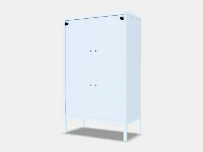 KALKNAS Cabinet with Sliding Doors 1 Low-poly 3D model