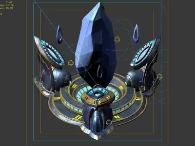 Weak - energy stone 02 3D model