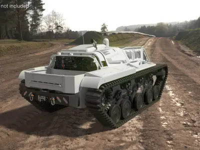  Light Armored Tracked Vehicle White 