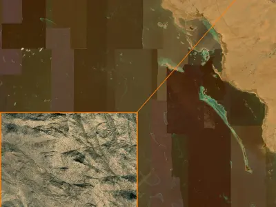 Mecca and the Red Sea coast of Saudi Arabia - tile n19 e40 3D model