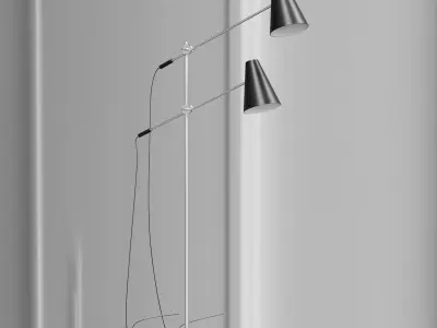 Lilith Floor Lamp Black 3D model