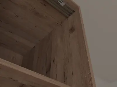 wardrobe with sliding doors 3D model