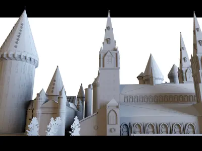 Hogwarts- 3d Model 3D model