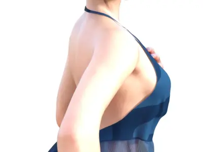  Chun-Li Azure Summer Style Street Fighter Alternate Outfit 3D print model
