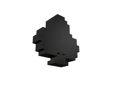 Voxel Poker Card Club v1 002 Low-poly 3D model