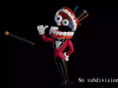 Caine - The Amazing Digital Circus Low-poly 3D model