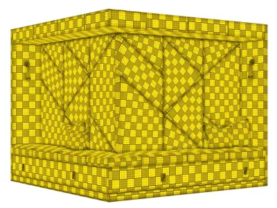 Restaurant and Office Lobi Seating 13 3D model