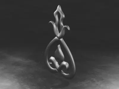 wood carving Decor 3D print model