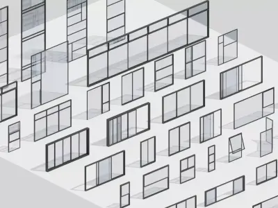 Mixed Window Pack Archviz 3D model
