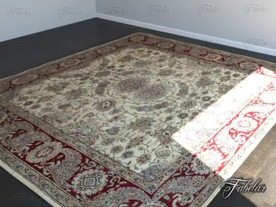 Carpet oriental rug 3D model