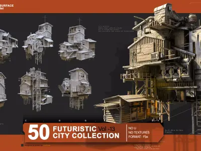 post-apocalyptic building Vol 12 3D model