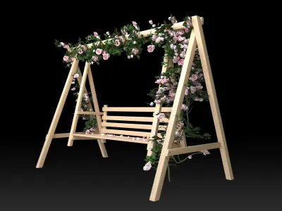 Rose swing 3D model