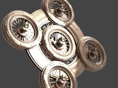 Ancient Alien Star Ring 6  3D model