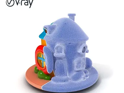 Whimsical Cartoon House Model Pack Low-poly 3D model
