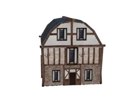 medival house  Free low-poly 3D model
