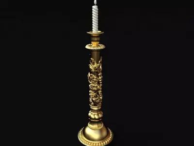 chandelier candle holder 3D model purchase