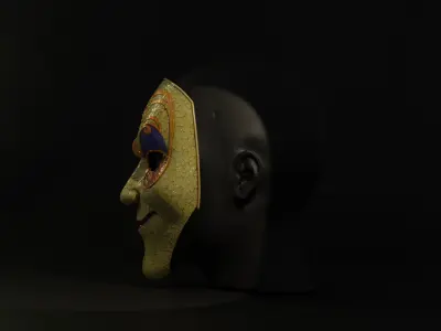 Doctor who Fireplace Mask Clockwork Droid 3D print model