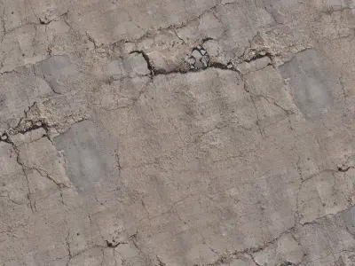 Damaged Street Road PBR  Texture