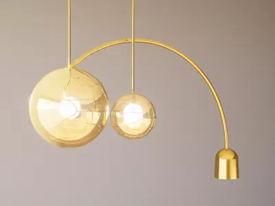 MG Golden Aura Lamp 01 3D model