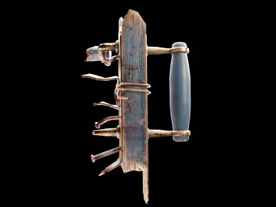 Handle knuckles Low-poly 3D model