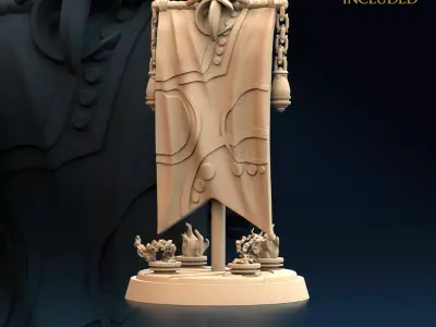 Exalted Realm - Banner 3D print model