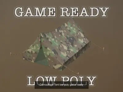 Game Ready Camping Items 3D Model Pack