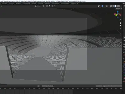 Sports Stadium 32000 Seats 3D model