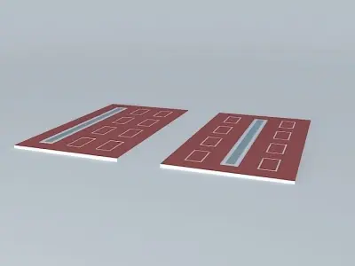 Red doors 3D model