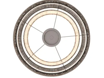 Minka Lavery Montauk Bay 5 Light Pendant with Brushed Nickel 3D model