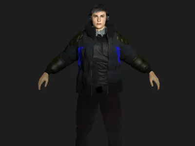 AAA 3D EUROPE BRITISH MALE-REALISTIC RIGGED GAME READY CHARACTER Low-poly 3D model