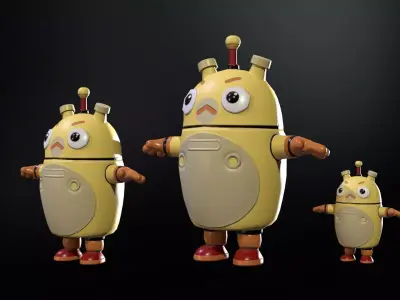 Minirobotic6Pack2 Low-poly 3D model