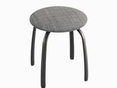Steel Stool F 04 3D model