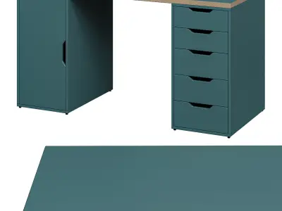 IKEA Desk LAGKAPTEN ALEX 3D model