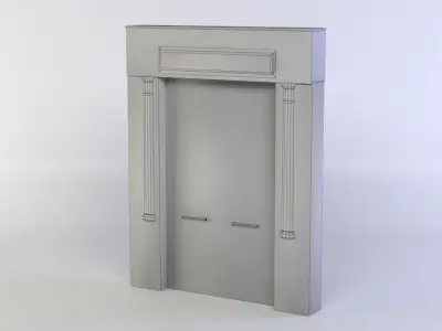 Door antique Low-poly 3D model buy